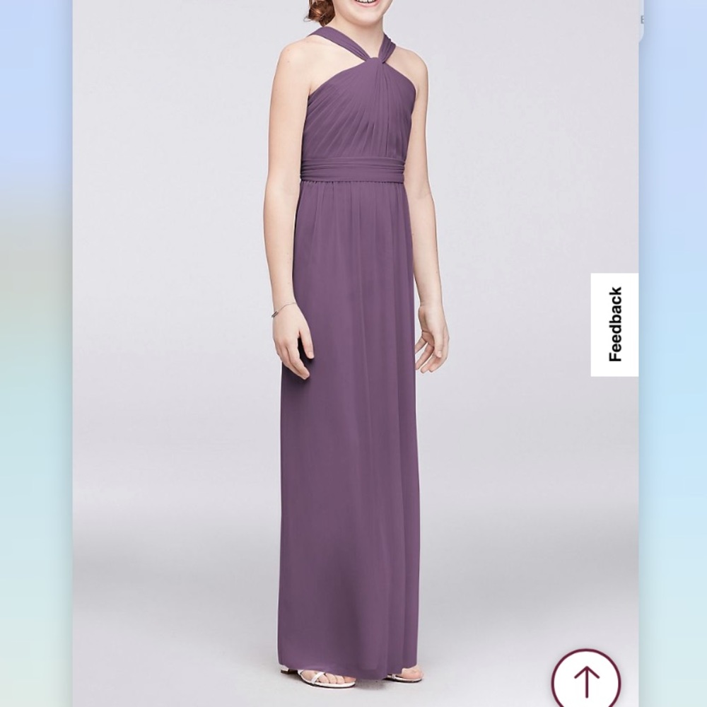 David’s Bridal Jr Bridesmaids Dress-Wisteria